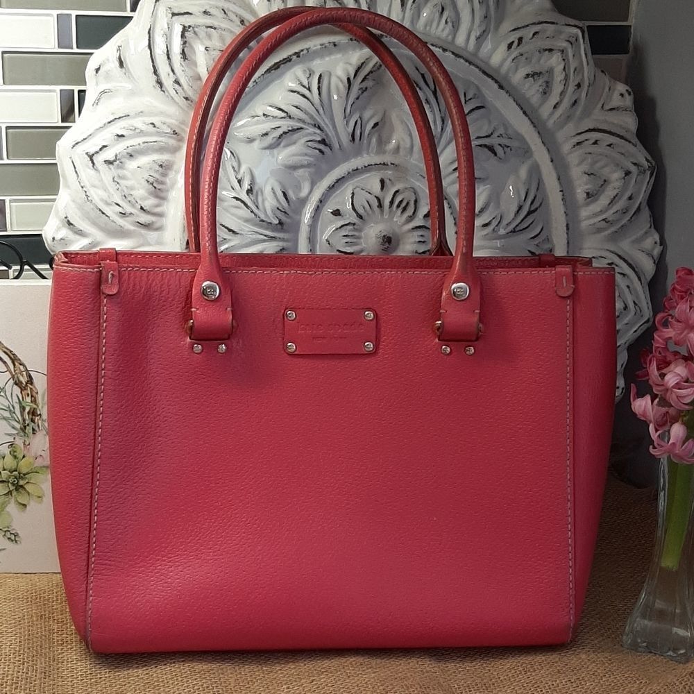 Kate spade wellesley quinn neon pink bag